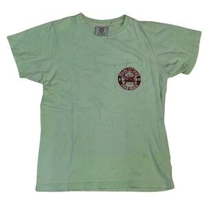 Panama City Beach Crab Shack T-Shirt Small Mint Green Alvin’s Island Pocket Tee